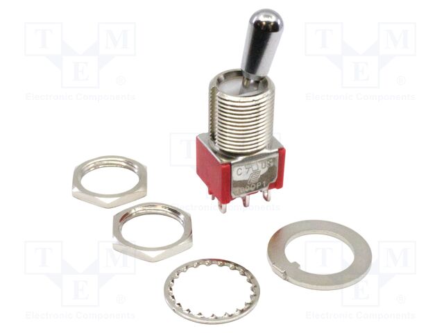 Switch: toggle; Pos: 2; DPDT; ON-ON; 2A/250VAC; 5A/28VDC; -30÷85°C
