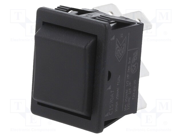 ROCKER; DP3T; Pos: 3; ON-OFF-ON; 16A/250VAC; 28x22mm