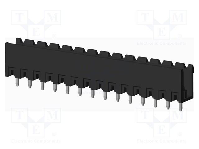 Connector: pluggable terminal block; socket; male; on PCBs