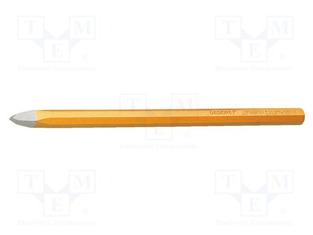 Chisel; Chrom-vanadium steel; hardened and heat treated; 250mm