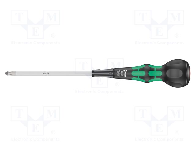 Screwdriver; Phillips; PH3; 285mm; Kraftform Ball-Grip 1850