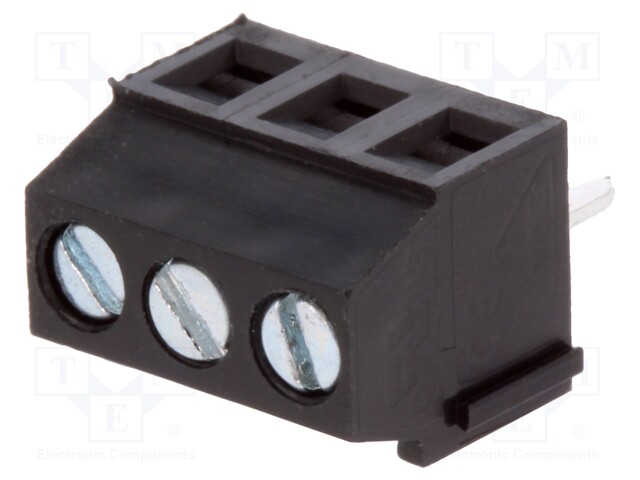 PCB terminal block; angled 90°; 3.5mm; ways: 3; on PCBs; 1.5mm2