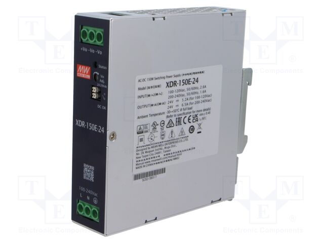 Power supply: switching; for DIN rail; 120W; 24VDC; 0÷5A; OUT: 1