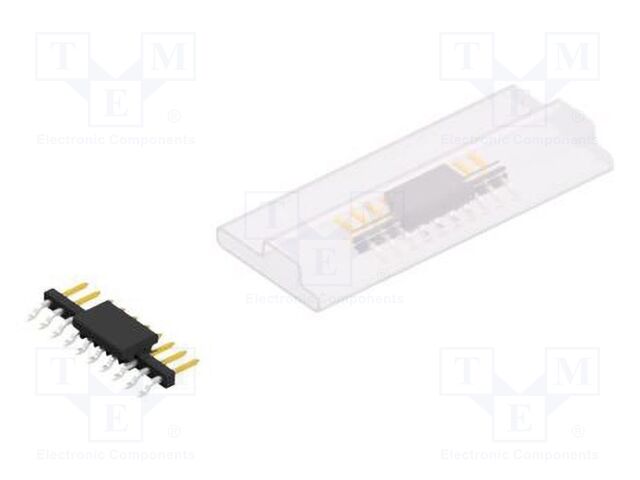 Connector: pin strips; pin header; male; PIN: 10; 2mm; SMT; 1x10
