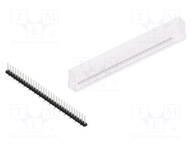 Connector: pin strips; pin header; male; PIN: 31; 2.54mm; SMT; 1x31