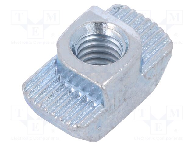 Nut; for profiles; Width of the groove: 10mm; steel; zinc