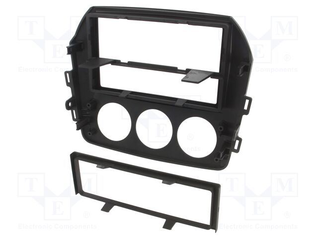 Radio mounting frame; Mazda; 2 DIN; black