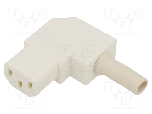 Connector: AC supply; plug; female; 10A; 250VAC; IEC 60320; C13 (F)