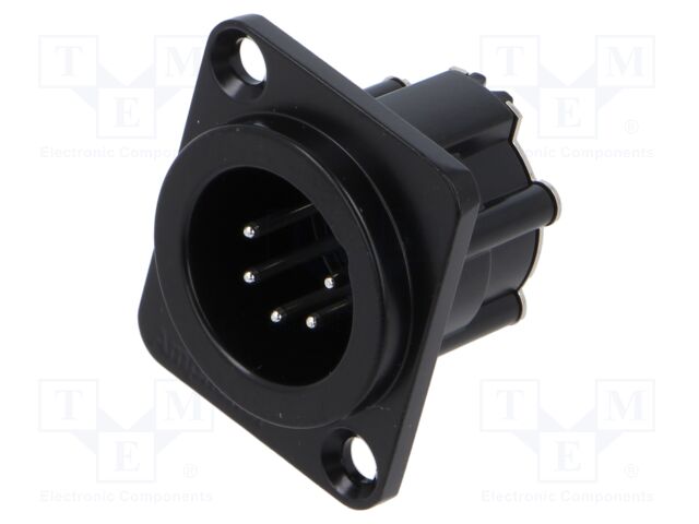 Connector: XLR; socket; male; Plating: silver plated; soldering