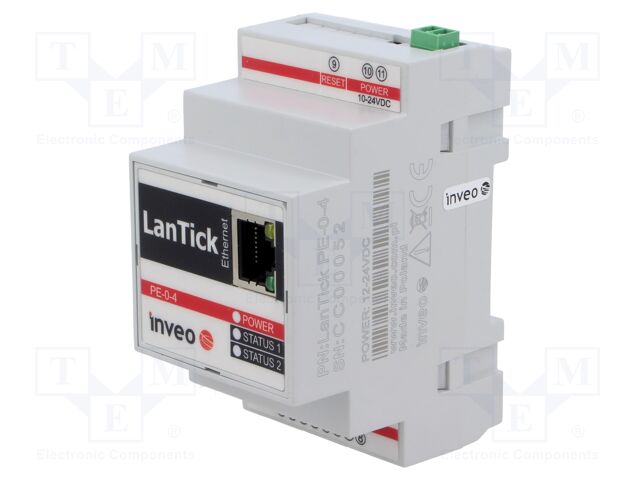Industrial module: digital input; 5÷50°C; 10÷24VDC; IN: 4