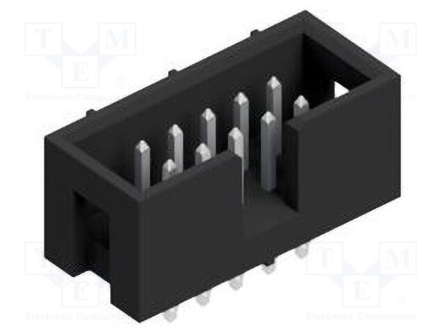 Connector: pin strips; pin header; male; PIN: 10; 2.54mm; THT; 2x5