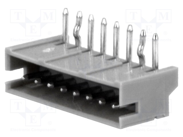 Socket; wire-board; male; 1.5mm; PIN: 8; THT; 100V; 1A; tinned; 20mΩ