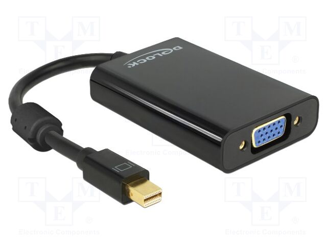 Converter; DisplayPort 1.1a; 0.08m; black; black