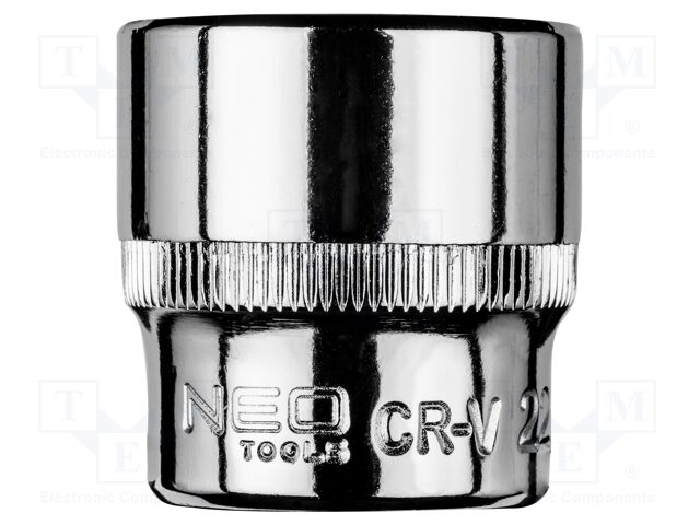 Socket; 6-angles,socket spanner; HEX 22mm; 3/8"