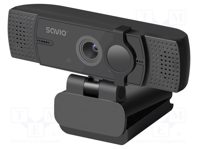 Webcam; black; USB A; 1.5m; clip; 80°