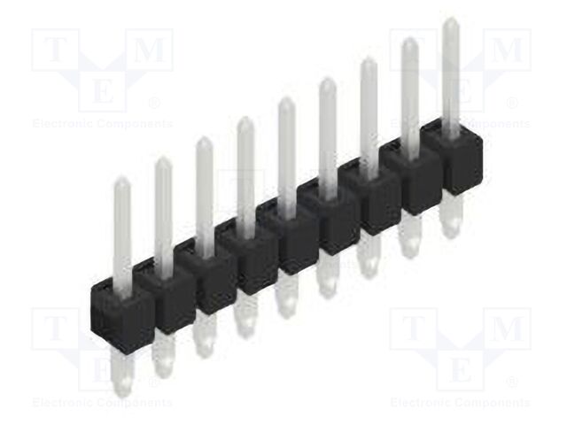 Connector: pin strips; pin header; male; PIN: 9; 2.54mm; THT; 1x9