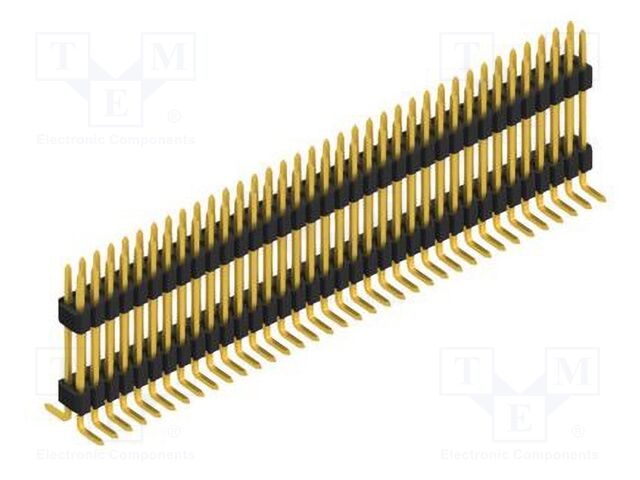 Connector: pin strips; pin header; male; PIN: 72; 1.27mm; SMT; 2x36