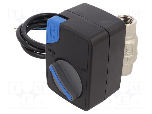 Shutoff valve; IP64; max.30bar; Temp: 0÷60°C; 220÷240VAC; OUT: NO