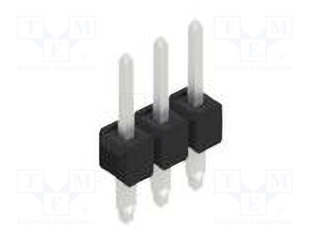 Connector: pin strips; pin header; male; PIN: 3; 2.54mm; THT; 1x3