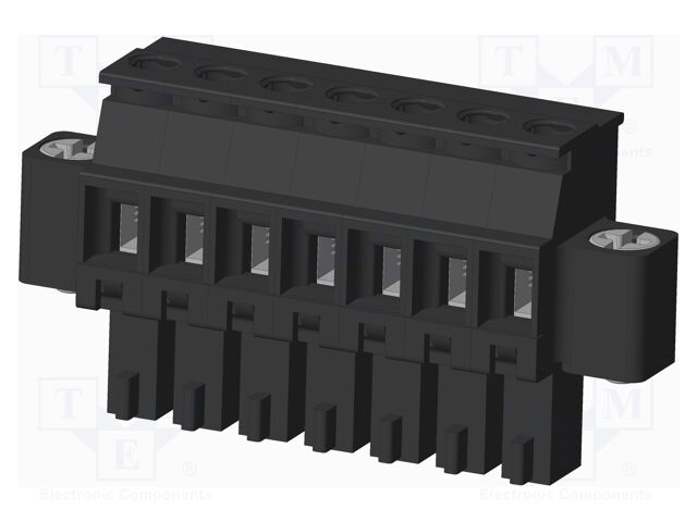 Connector: pluggable terminal block; plug; female; angled 90°