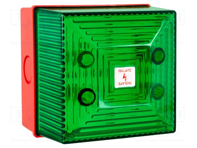 Signaller: lighting; flashing light; green; Series: FL40; 115VAC