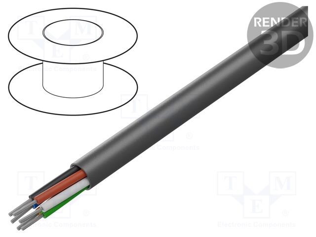 Wire; EcoFlex®; 8x26AWG; unshielded; 600V; 305m; Cu; stranded