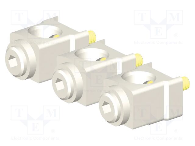 Cage clamp terminals; Poles: 3; outside