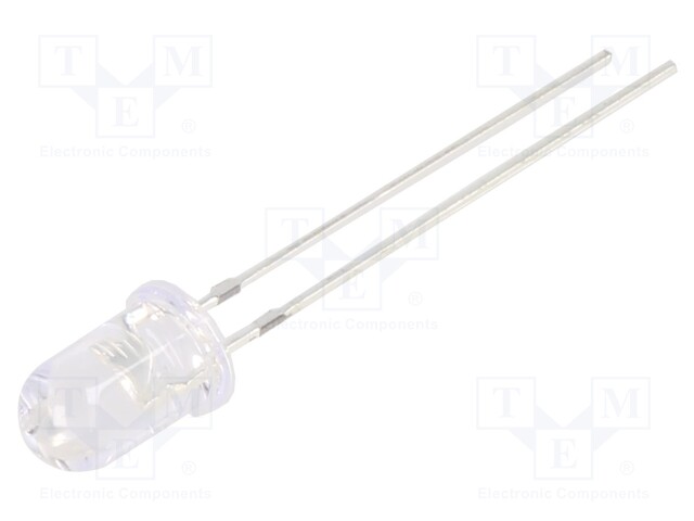 LED; UV; 30°; 20mA; 114mW; λd: 390÷400nm; 3÷3.8V; THT; Front: convex