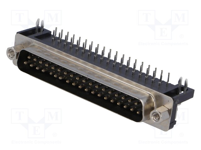 D-Sub; PIN: 37; socket; male; 7,2mm standard; Locking: screws; THT