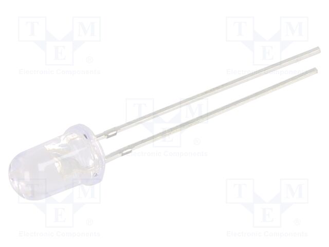 LED; UV; 30°; 20mA; 114mW; λd: 380÷390nm; 3÷3.8V; THT; Front: convex