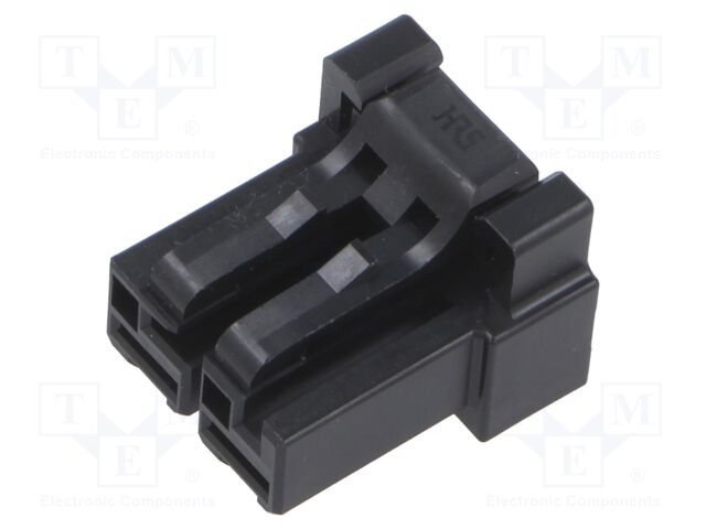 Connector: wire-wire/PCB; plug; female; DF60; PIN: 2; straight