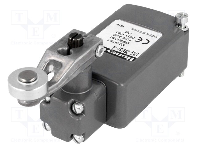 Limit switch; roller lever; NO + NC; 10A; IP67