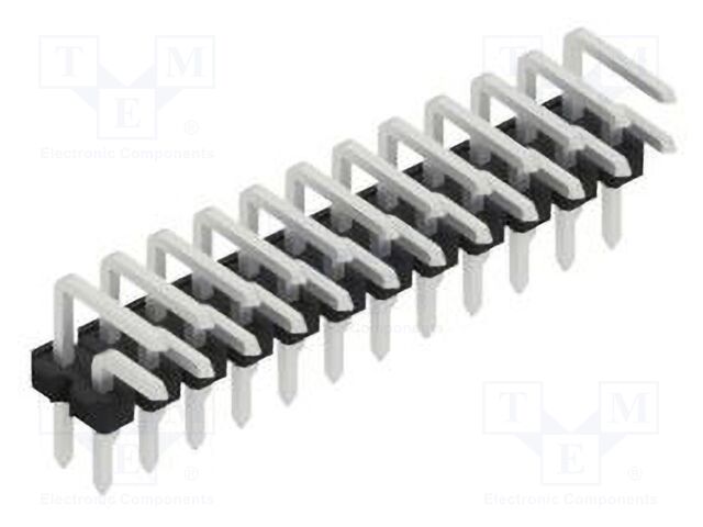 Connector: pin strips; pin header; male; PIN: 24; 2.54mm; THT; 2x12