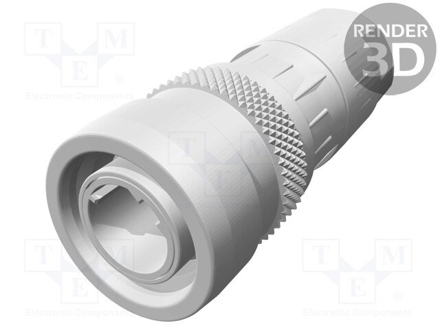 Plug; M12; PIN: 4; male; D code-Ethernet; for cable; crimped; 250V