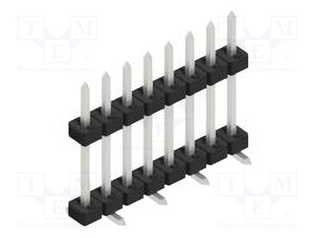 Connector: pin strips; pin header; male; PIN: 8; 2mm; SMT; 1x8; 100V