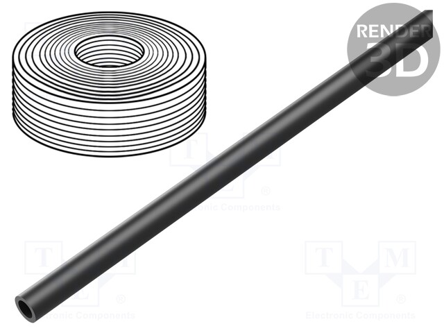 Pneumatic tubing; TPE-U; black; 8mm; -0.95÷10bar
