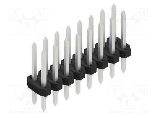 Connector: pin strips; pin header; male; PIN: 16; 2mm; THT; 2x8; 100V