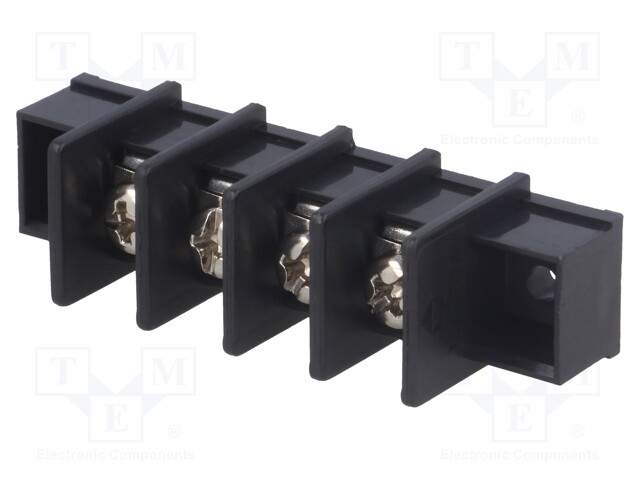 PCB terminal block; straight; 9.5mm; ways: 4; THT,screw terminal