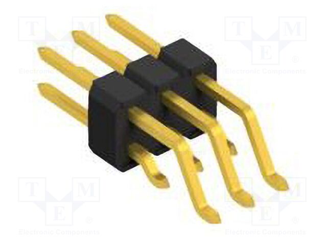 Connector: pin strips; pin header; male; PIN: 6; 2.54mm; SMT; 2x3