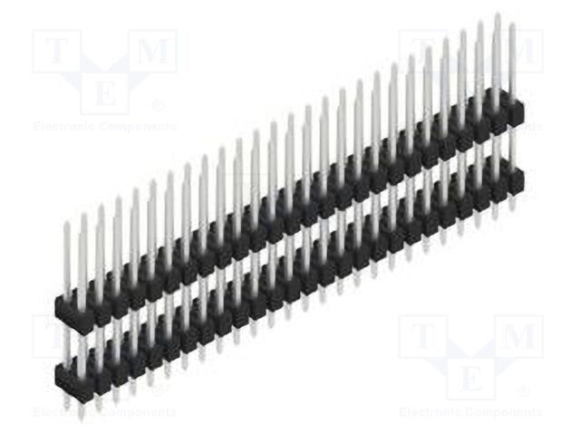Connector: pin strips; pin header; male; PIN: 52; 2.54mm; THT; 2x26