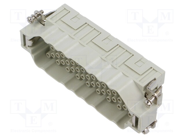 Connector: HDC; contact insert; male; CQEE; PIN: 64; 64+PE; 16A; 600V