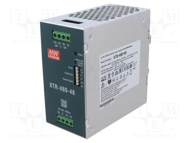 Power supply: switching; for DIN rail mounting; OUT: 1; XTR-480