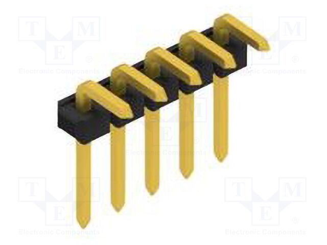 Connector: pin strips; pin header; male; PIN: 5; 2.54mm; THT; 1x5