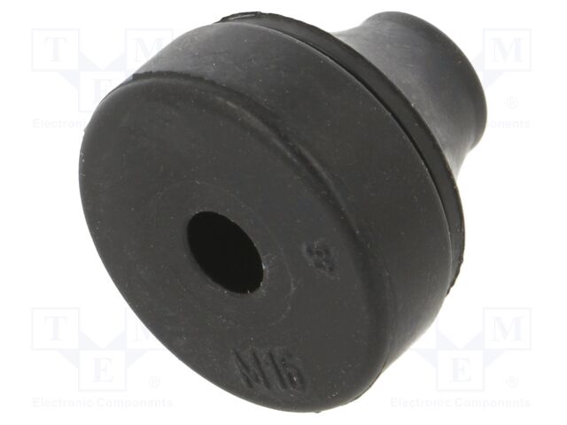 Grommet; EPDM; black; Panel thick: 3÷5mm; Øcable: 5÷9mm; IP67