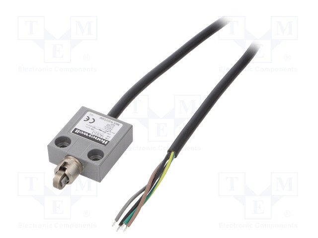 Limit switch; transversal metal roller Ø12,4mm; SPDT; 5A; IP65