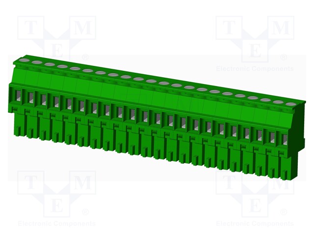Connector: pluggable terminal block; plug; female; angled 90°