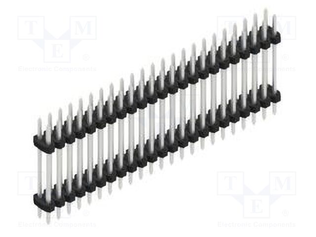 Connector: pin strips; pin header; male; PIN: 46; 2mm; THT; 2x23