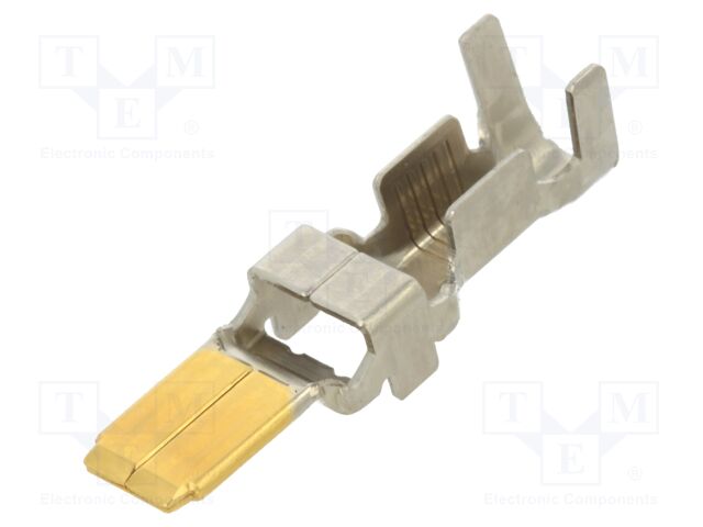 Contact; male; gold-plated; 12AWG÷10AWG; crimped; for cable; DF60