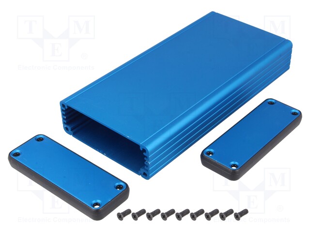 Enclosure: with panel; 1455; X: 78mm; Y: 27mm; Z: 160mm; aluminium