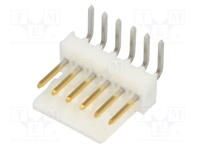 Socket; wire-board; male; KK 254; 2.54mm; PIN: 6; THT; 4A; Layout: 1x6